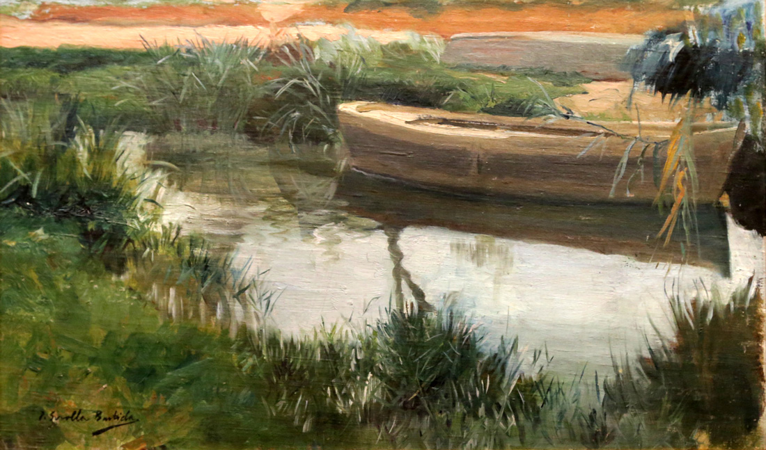 Barca en la Albufera, de Joaquín Sorolla
